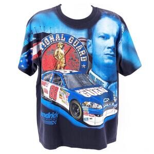 Dale Earnhardt Jr 88 National Guard AOP all over print tshirt 2000s Y2K vintage